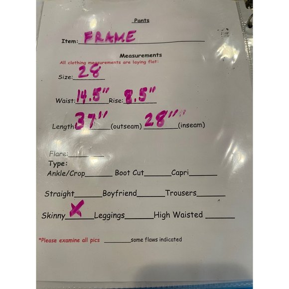 FRAME Empire "Le Skinny de Jeanne" Ripped Distressed Black Size 28 - Picture 8 of 8